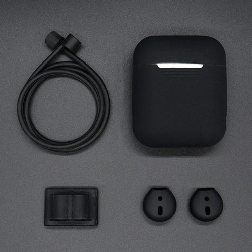 Anti lost Silicone Holder for AirPods Portable Anti lost Strap Cord Silicone Protective Eartips for earpods