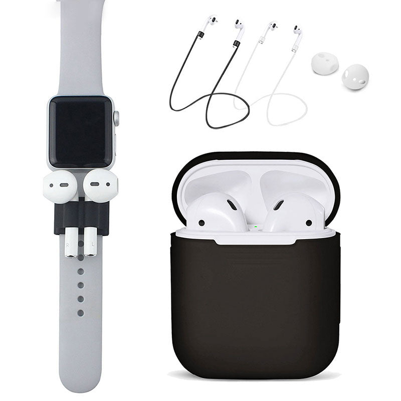 Anti lost Silicone Holder for AirPods Portable Anti lost Strap Cord Silicone Protective Eartips for earpods